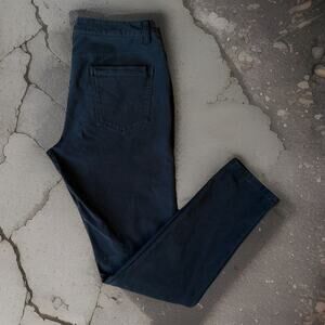 Lululemon ABC Pants 34 Navy Canvas Athleisure Golf Surge Commission Workwear